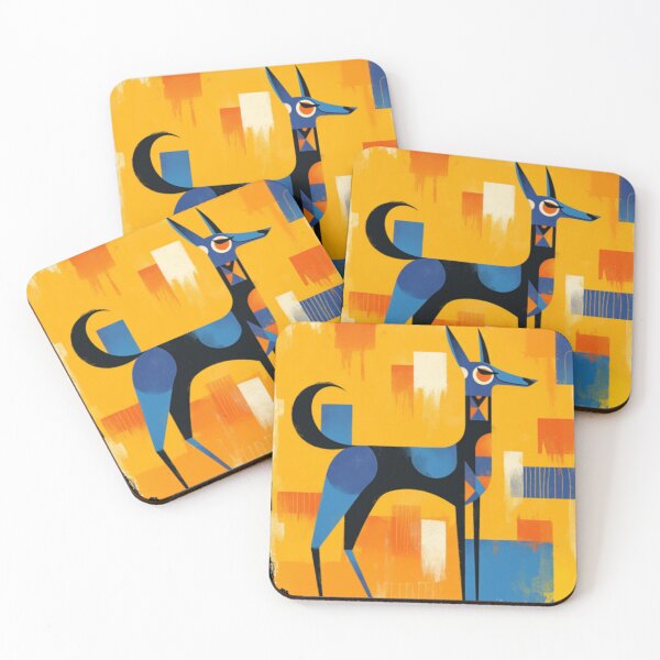 Item preview, Mid Century Modern Geometric Greyhound Dog Art designed and sold by madumetenika.