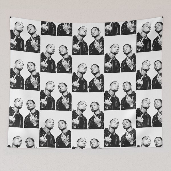 Item preview, Chris And Usher Double Middle Finger Hip Hop  designed and sold by wolf-jacks.
