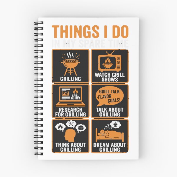 Item preview, Things I Do In My Spare Time Grilling BBQ Lover Grill Master designed and sold by SofiBlair.