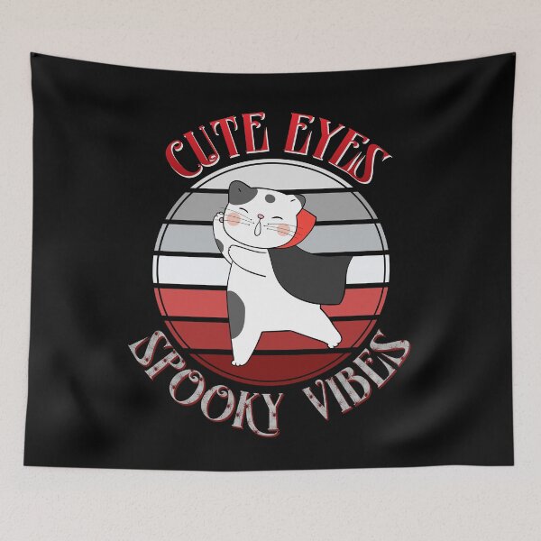 Item preview, Cute Eyes Spooky Vibes Dabbing Vampire Cat Gift designed and sold by Say It With Ink.