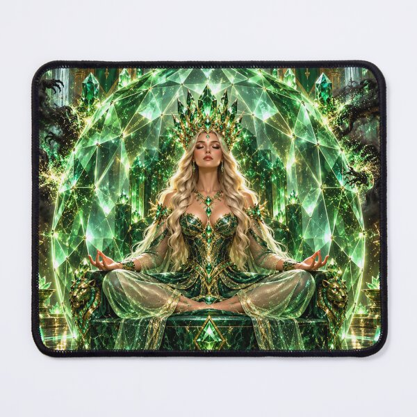 Item preview, ? EMERALD MIRROR SHIELD | Lock Out Emotional Static • Release Scarcity Anxiety • Protect Your Peace designed and sold by PurvaNimfaMagic.