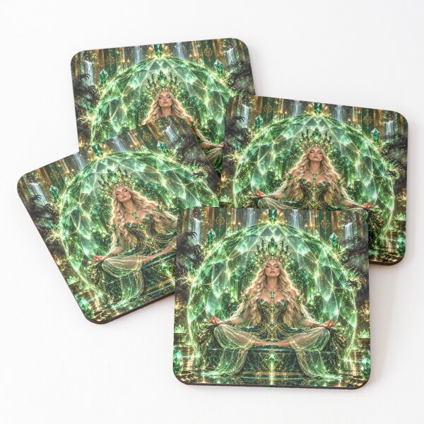 Item preview, ? EMERALD MIRROR SHIELD | Lock Out Emotional Static • Release Scarcity Anxiety • Protect Your Peace designed and sold by PurvaNimfaMagic.