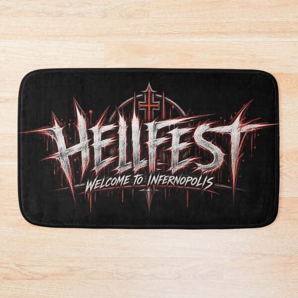 Item preview, Welcome to Infernopolis | Heavy Metal Festival Design designed and sold by THE DARK SHØP.