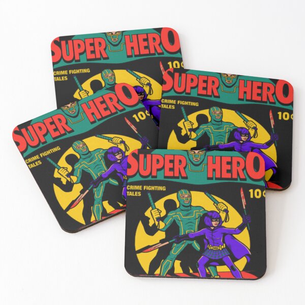 Item preview, Vintage Comic Book Superhero Vigilante Duo Poster designed and sold by madumetenika.