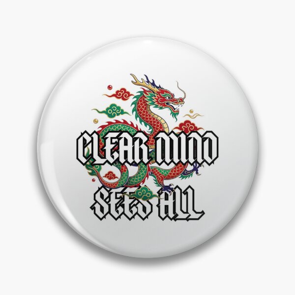Item preview, Clear Mind Sees All Red/Green Dragon oversized T-shirt - Minimalist Asian Core  designed and sold by Giobb-Artwork.