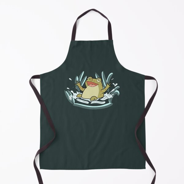 Item preview, Frog Happy Splashing in Water Cute Goblincore Toad Illustration designed and sold by LeshanArt.