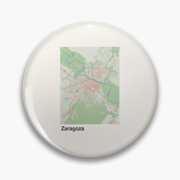 Artikelvorschau, Minimalistische Kartenkunst von Saragossa entworfen und verkauft von MapsNerd.