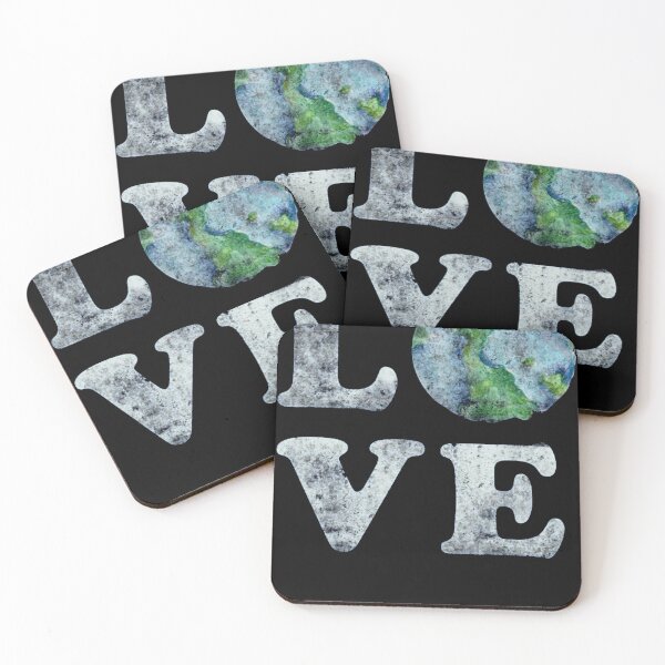 Item preview, Save the Earth Love Watercolor World Typography designed and sold by madumetenika.