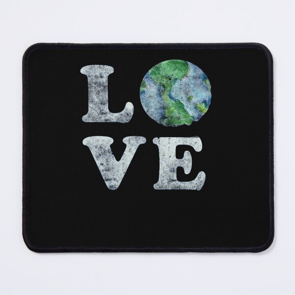 Item preview, Save the Earth Love Watercolor World Typography designed and sold by madumetenika.