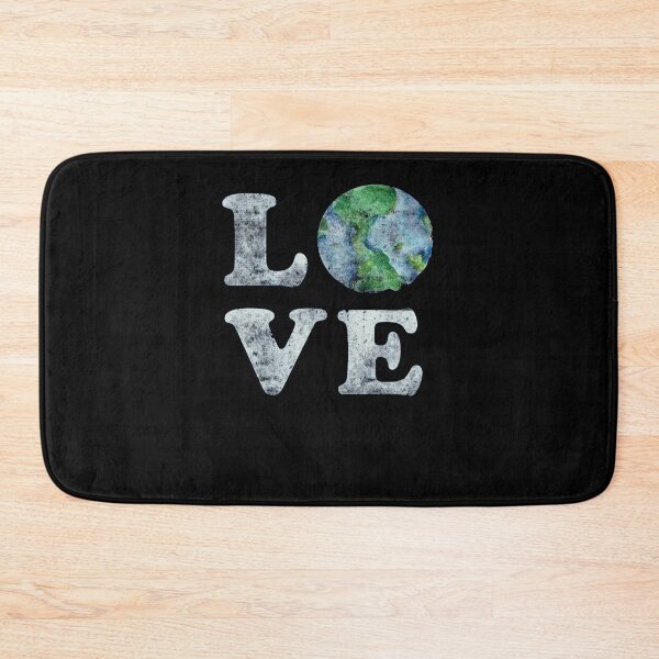 Item preview, Save the Earth Love Watercolor World Typography designed and sold by madumetenika.