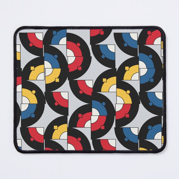 Item preview, Bauhaus Arch Illusion Mid-Century Modern Geometric Pattern designed and sold by KungPowUnicorn.
