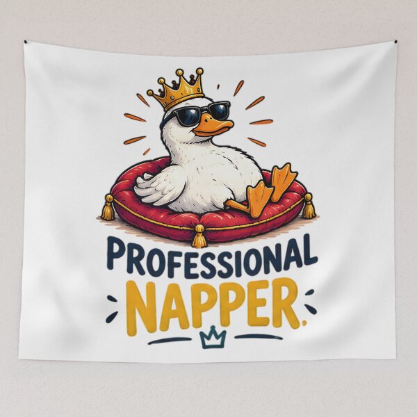 Item preview, Professional Napper Royal Duck Sleeping Meme designed and sold by Pyt27.