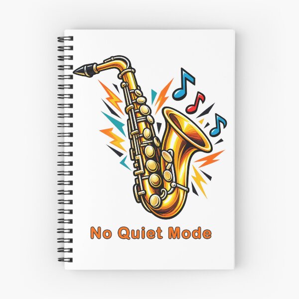 Item preview, No Quiet Mode - wild saxophone tween tshirt design designed and sold by FunscapeHQ.