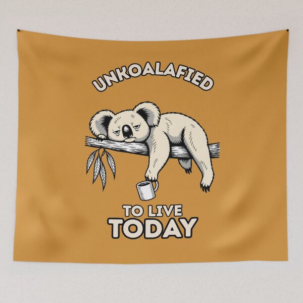 Item preview, Unkoalified To Live Today Funny Koala Meme designed and sold by MagicTheDog.