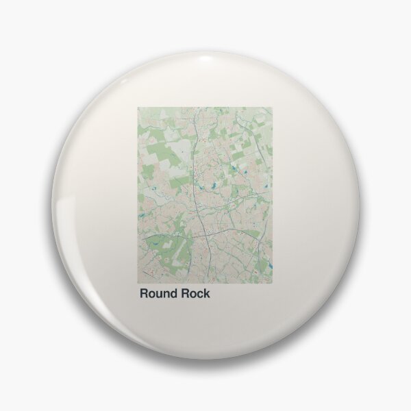 Item preview, Round Rock Minimalistic Map Art designed and sold by MapsNerd.