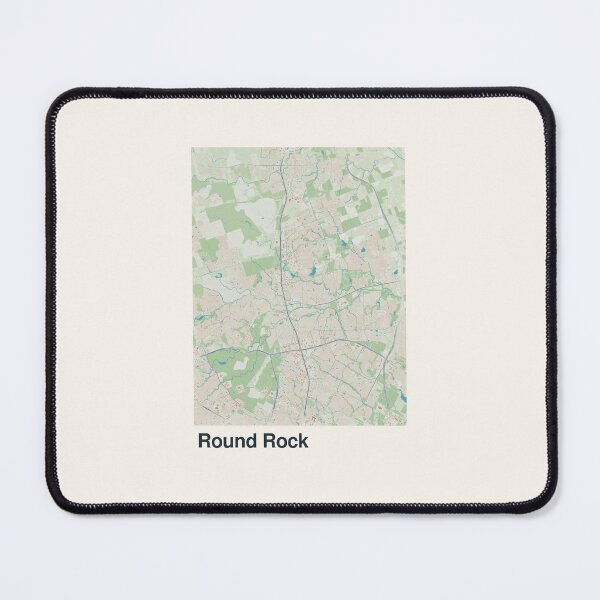 Item preview, Round Rock Minimalistic Map Art designed and sold by MapsNerd.