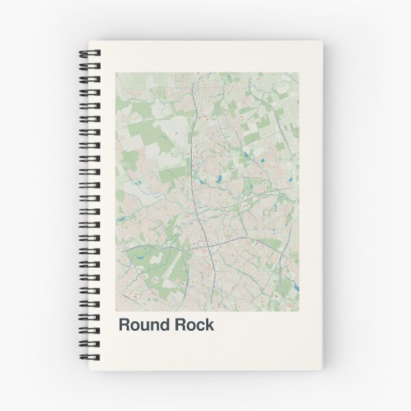 Aperçu de l'œuvre Carte minimaliste de Round Rock créée et vendue par MapsNerd.
