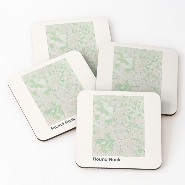 Item preview, Round Rock Minimalistic Map Art designed and sold by MapsNerd.