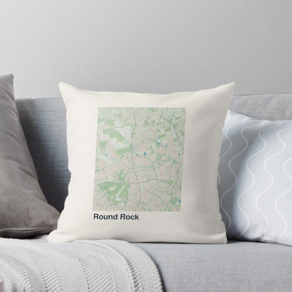 Aperçu de l'œuvre Carte minimaliste de Round Rock créée et vendue par MapsNerd.