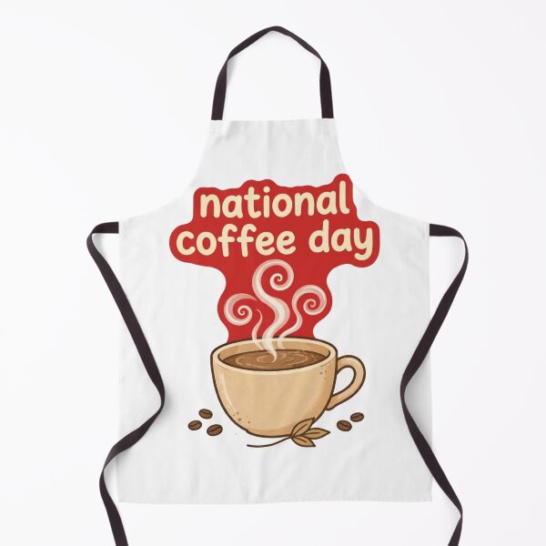 Item preview, National Coffee Day Cute Steaming Coffee Mug Illustration designed and sold by Xeneros.