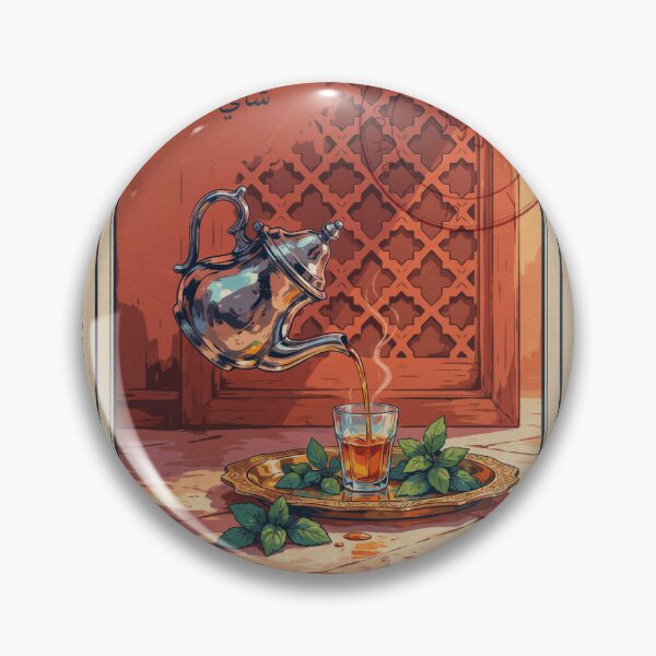 Item preview, Marrakech Mint Tea Moment — Moroccan Tea Art designed and sold by stickercuffs.