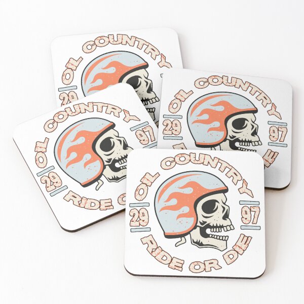 Item preview, Oil Country Ride or Die Skull Flames designed and sold by TRINIKWITH.