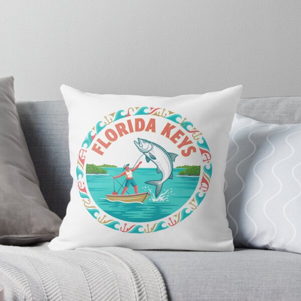 Item preview, Florida Keys Fishing Sticker designed and sold by Imaginarium of Chaos falcon88 .