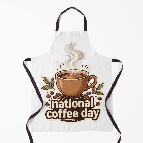 Item preview, Copy of National Coffee Day - Cute Steaming Coffee Mug Illustration designed and sold by Xeneros.