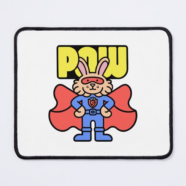 Item preview, Pow - Superhero Bunny with a Carrot Emblem designed and sold by BysonDesigns.