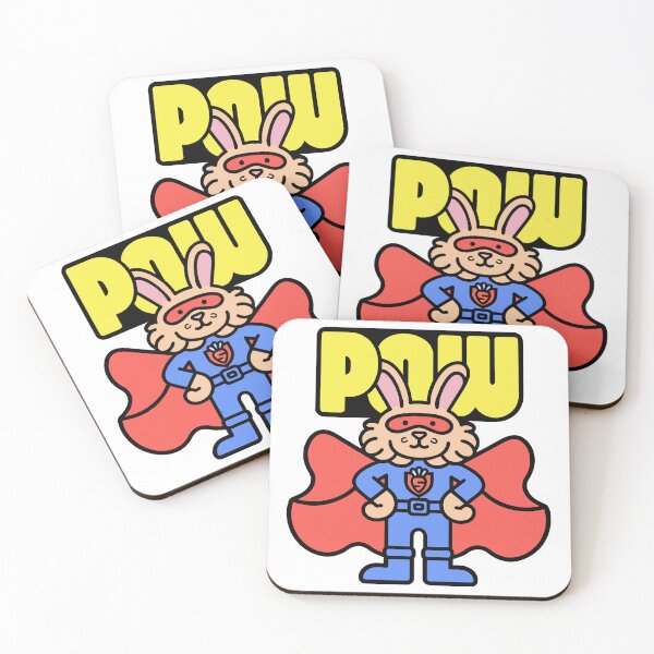 Item preview, Pow - Superhero Bunny with a Carrot Emblem designed and sold by BysonDesigns.