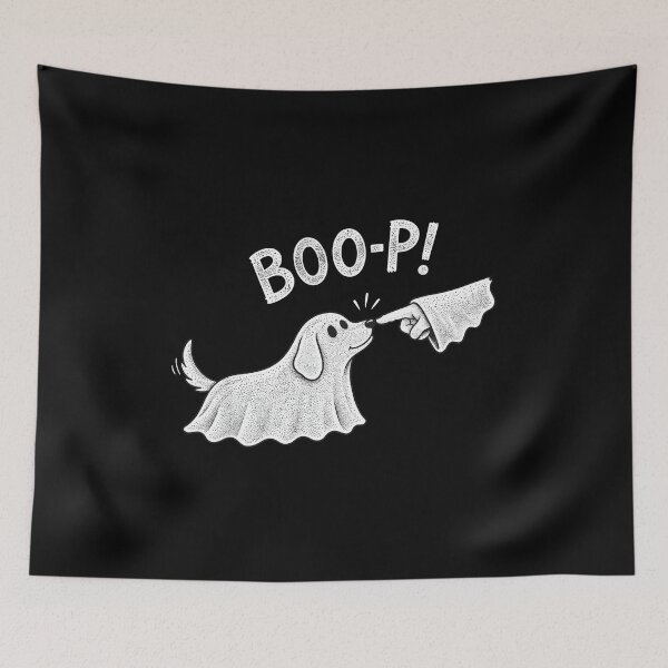 Item preview, Boo-P Dog Ghost Halloween designed and sold by OlyvieArt.
