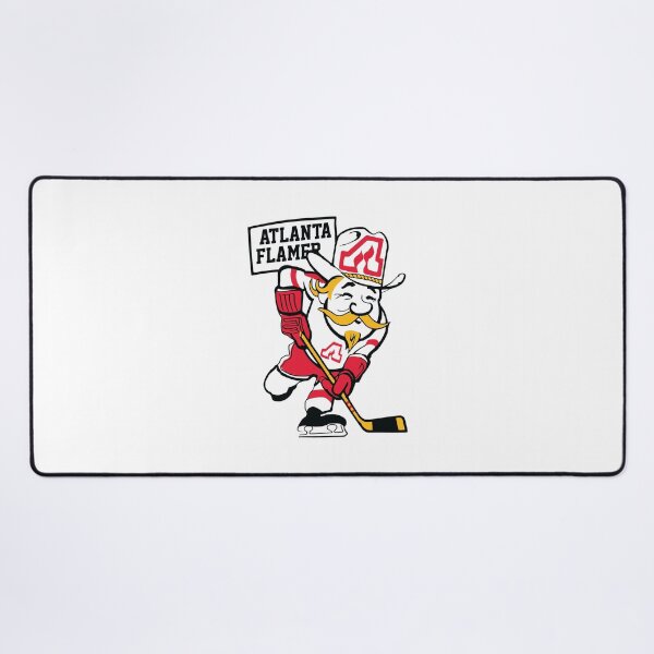 Item preview, Atlanta Flames Retro Cowboy Mascot Hockey designed and sold by TRINIKWITH.