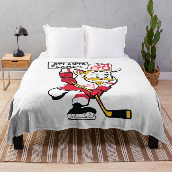 Item preview, Atlanta Flames Retro Cowboy Mascot Hockey designed and sold by TRINIKWITH.