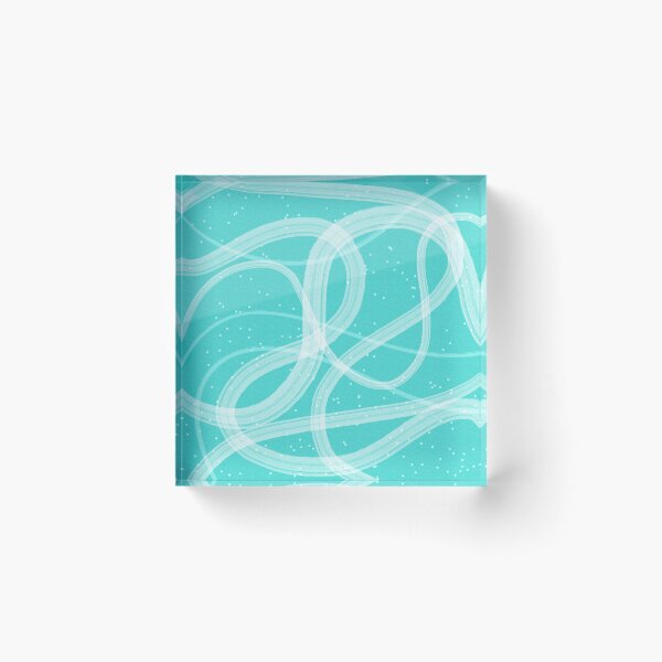 Item preview, Coastal Abstract Design Blue And White Wave Swirl Pattern With Polka Dots designed and sold by Patricia Grannum.
