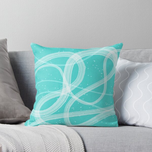 Item preview, Coastal Abstract Design Blue And White Wave Swirl Pattern With Polka Dots designed and sold by Patricia Grannum.
