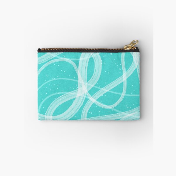 Item preview, Coastal Abstract Design Blue And White Wave Swirl Pattern With Polka Dots designed and sold by Patricia Grannum.