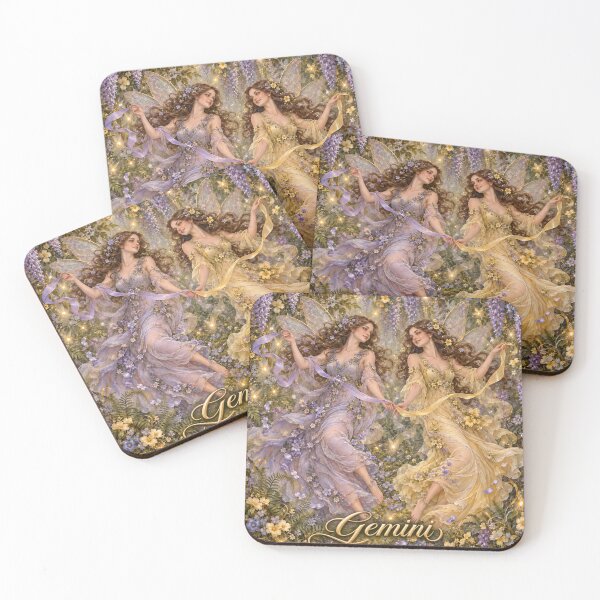 Item preview, Gemini Enchanted Zodiac Fantasy Art designed and sold by FairyArtCottage.
