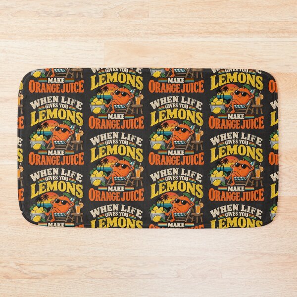 Item preview, When Life Gives You Lemons Make Orange Juice – Funny Retro Quote designed and sold by TheTrendsDesk.
