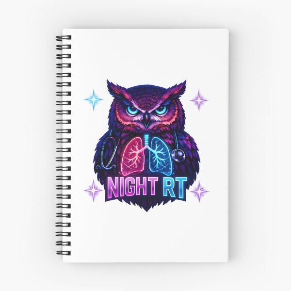 Item preview, Night Shift Rt Respiratory Therapist Owl Neon Lungs Medical Night Worker Gift designed and sold by rowyn-parson.