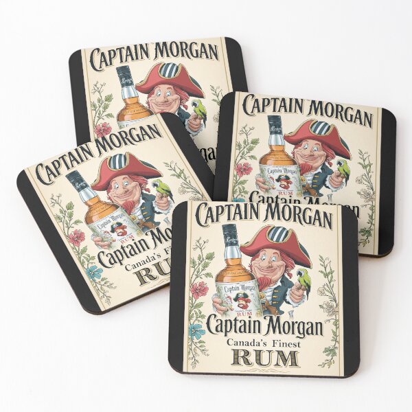 Item preview, Captain Morgan Retro Pirate Rum Bottle Parrot Art designed and sold by TRINIKWITH.
