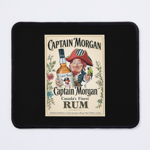 Item preview, Captain Morgan Retro Pirate Rum Bottle Parrot Art designed and sold by TRINIKWITH.