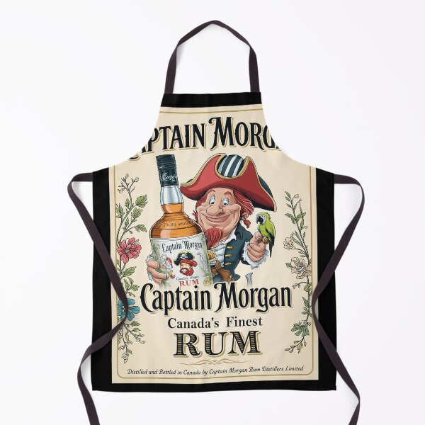 Item preview, Captain Morgan Retro Pirate Rum Bottle Parrot Art designed and sold by TRINIKWITH.