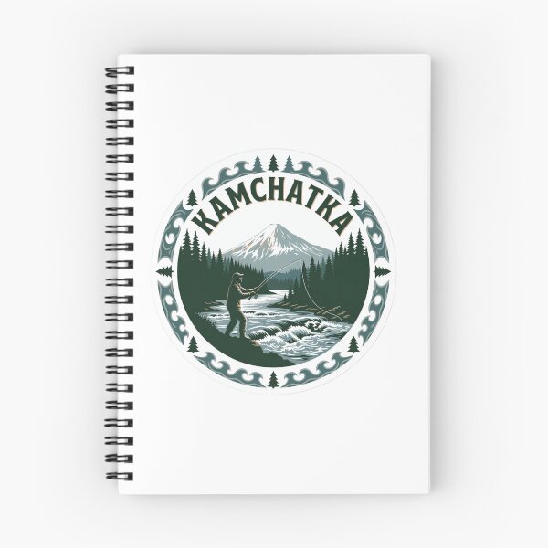 Item preview, Kamchatka Fishing Russia Sticker designed and sold by Imaginarium of Chaos falcon88 .