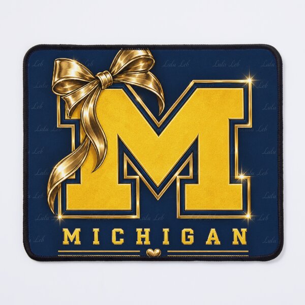Item preview, Michigan Glam – Maize, Blue & Gold designed and sold by LuluLeb.
