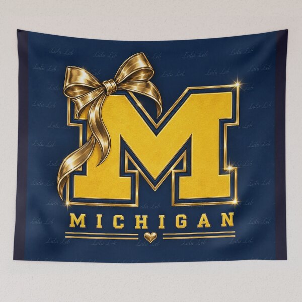 Item preview, Michigan Glam – Maize, Blue & Gold designed and sold by LuluLeb.