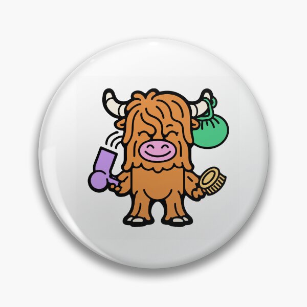 Item preview, Highland Cow Blow Drying Its Fringe designed and sold by BysonDesigns.