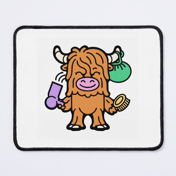 Item preview, Highland Cow Blow Drying Its Fringe designed and sold by BysonDesigns.