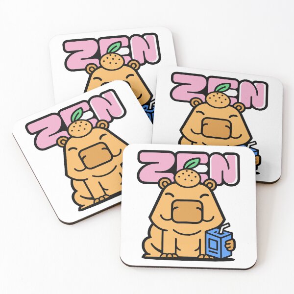 Item preview, Zen - Calm Capybara with an Orange designed and sold by BysonDesigns.