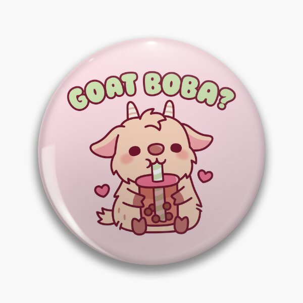 Item preview, Cute Goat Loves Boba Tea Goat Boba? designed and sold by rustydoodle.