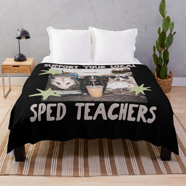 Item preview, Funny Support Your Local Sped Teachers Raccoon Possum Skunk designed and sold by Alzasshop.